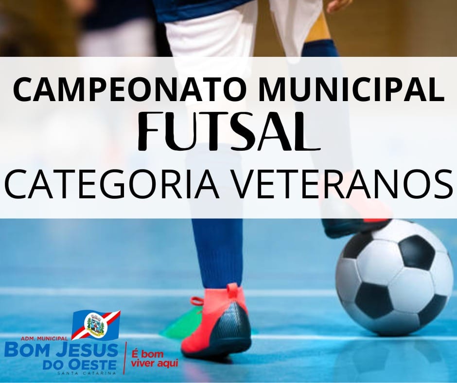 Cadastro das equipes para a disputa da categoria Veteranos do